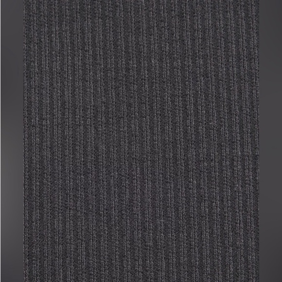 Lululemon Flared Zip Pants Leggings 4 Black Ribbed Softstreme wide leg workout - Picture 4 of 16